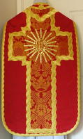 Red French Latin Vestment